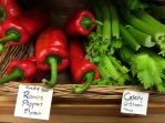 Ramiro peppers and celery